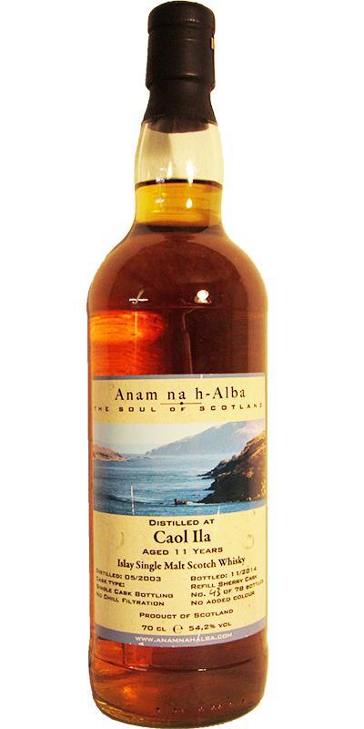 Caol Ila 2003 ANHA The Soul of Scotland