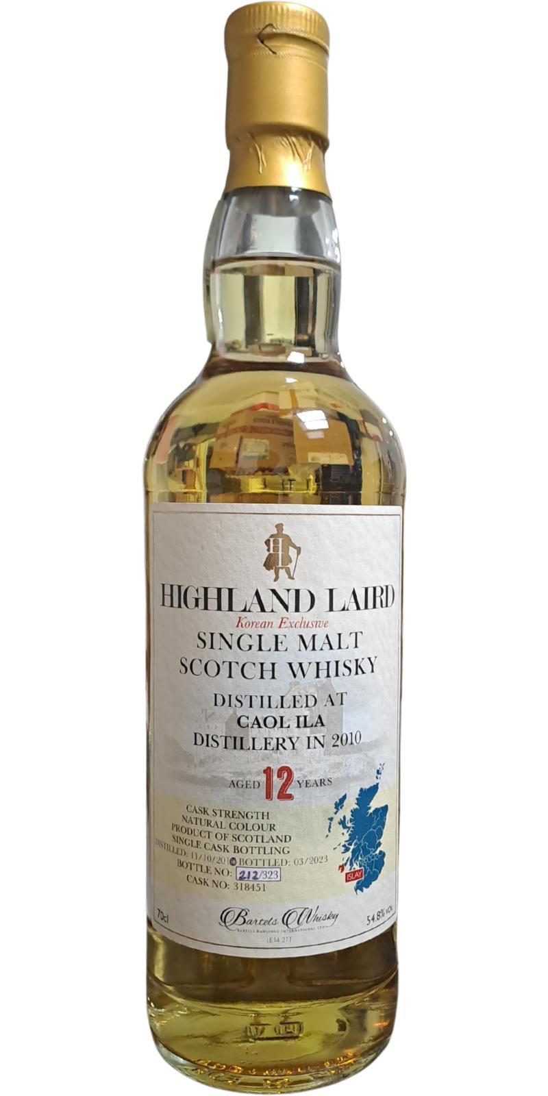 Caol Ila 2010 BRI Highland Laird