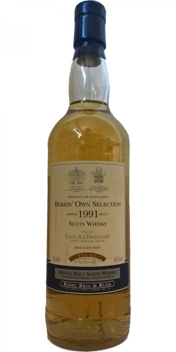 Caol Ila 1991 BR Berrys' Own Selection