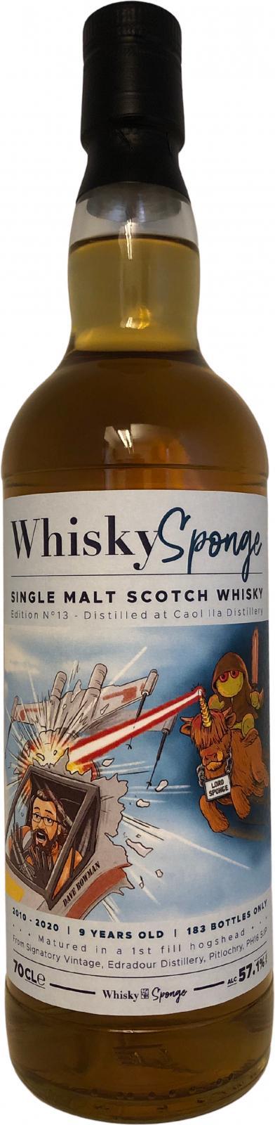 Caol Ila 2010 DeDr Whisky Sponge