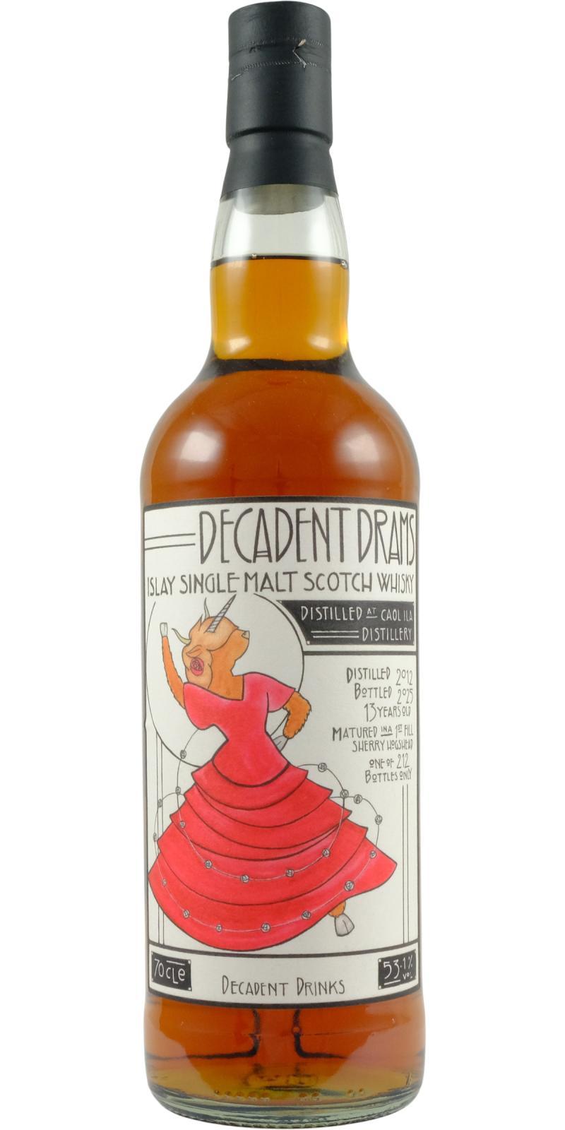 Caol Ila 2012 DeDr Decadent Drams