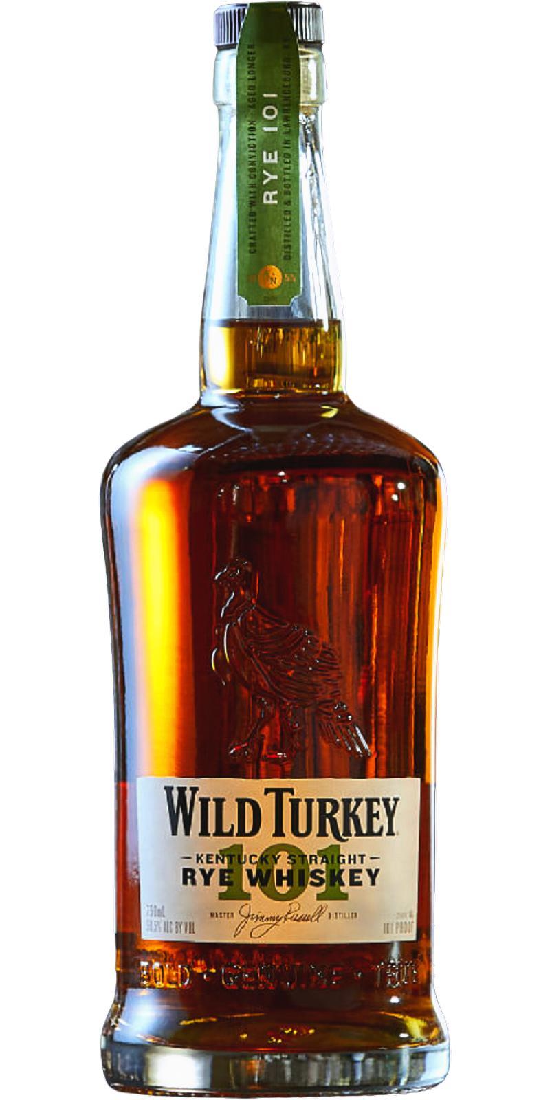 Wild Turkey 101 proof Kentucky Straight Rye Whiskey