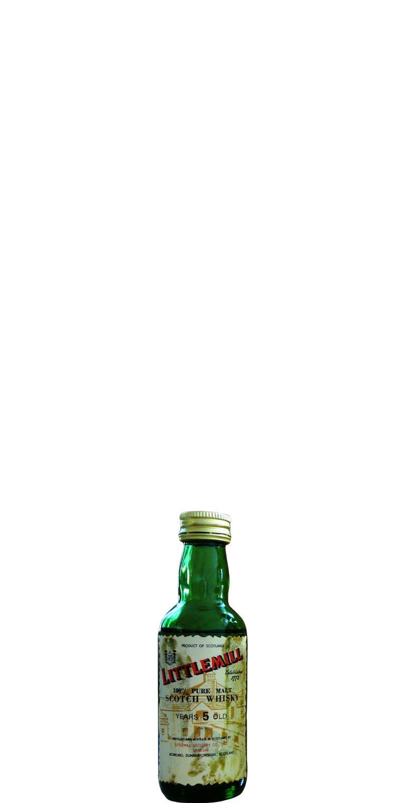 Littlemill 05-year-old 100% Pure Malt - Miniature