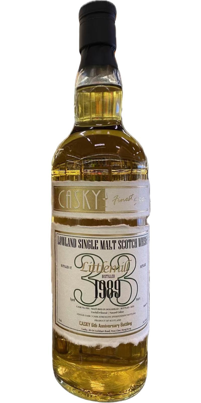 Littlemill 1989 Csky Finest Selection