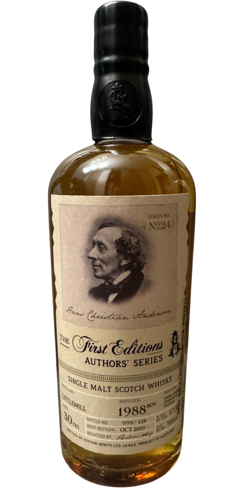 Littlemill 1988 ED The First Editions - Authors' Series