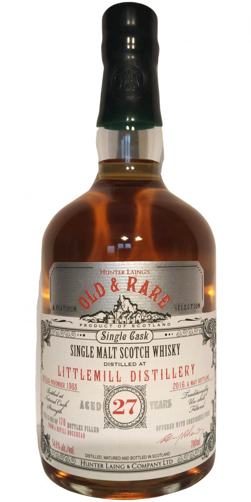 Littlemill 1988 HL Old & Rare - A Platinum Selection
