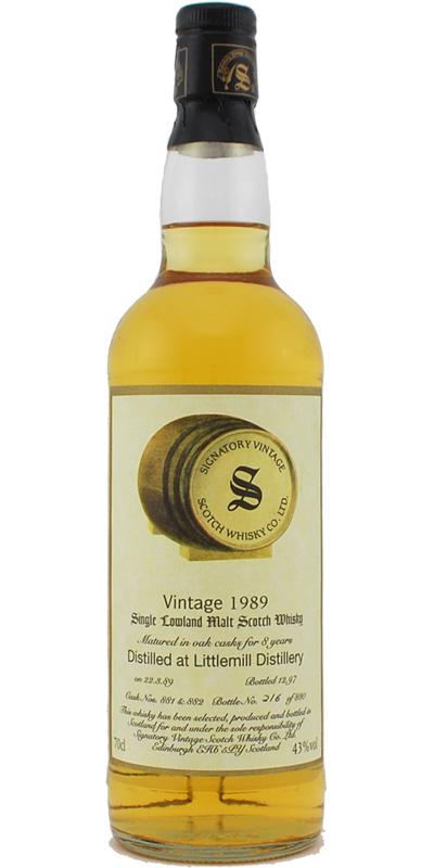 Littlemill 1989 SV Vintage Collection
