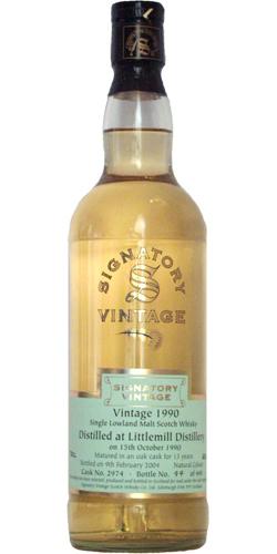 Littlemill 1990 SV Vintage Collection