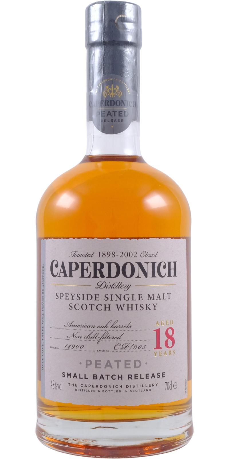 Caperdonich 18-year-old Peated - Small Batch Release