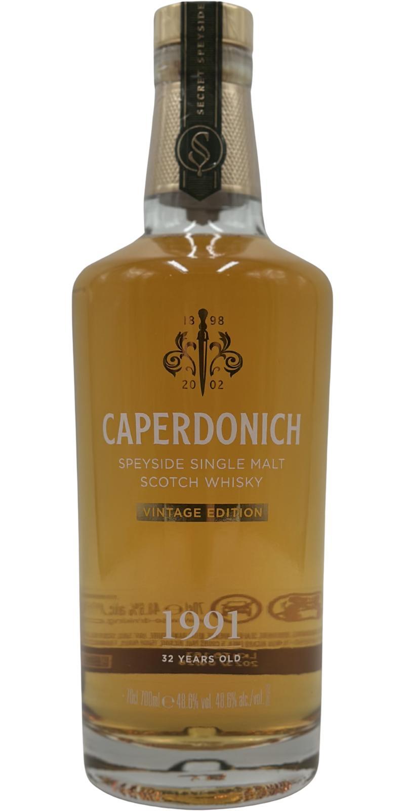Caperdonich 1991 Secret Speyside Vintage Edition