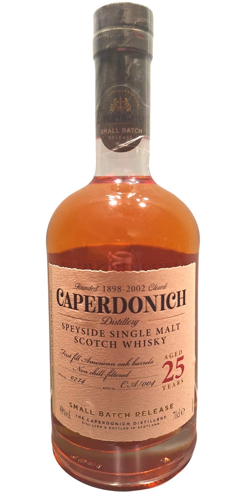 Caperdonich 25-year-old Small Batch Release