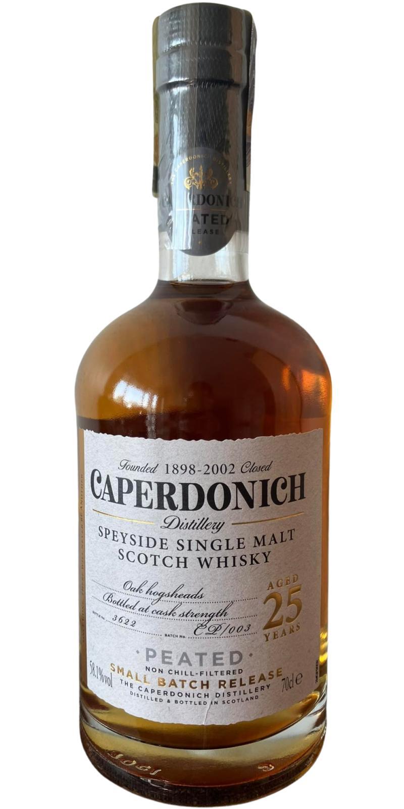 Caperdonich 25-year-old - Peated Small Batch Release