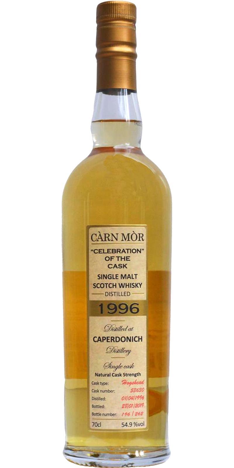Caperdonich 1996 MMcK Càrn Mòr Celebration of the Cask