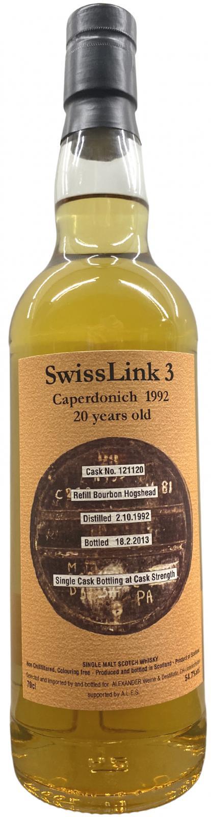 Caperdonich 1992 AxWD Swiss Link 3