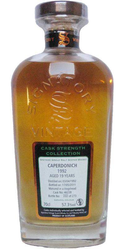 Caperdonich 1992 SV Cask Strength Collection