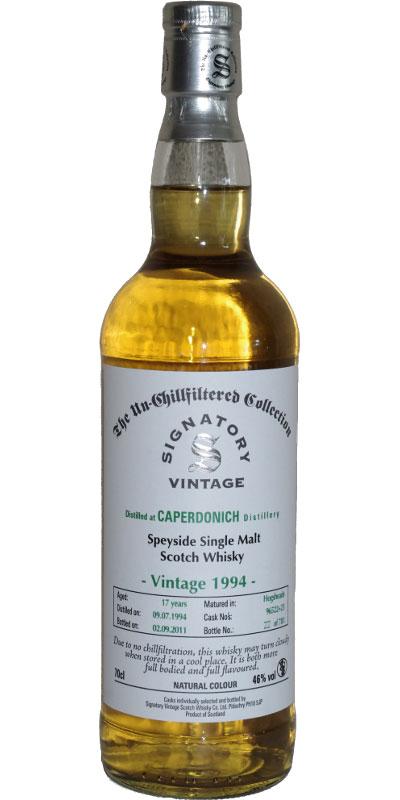 Caperdonich 1994 SV The Un-Chillfiltered Collection