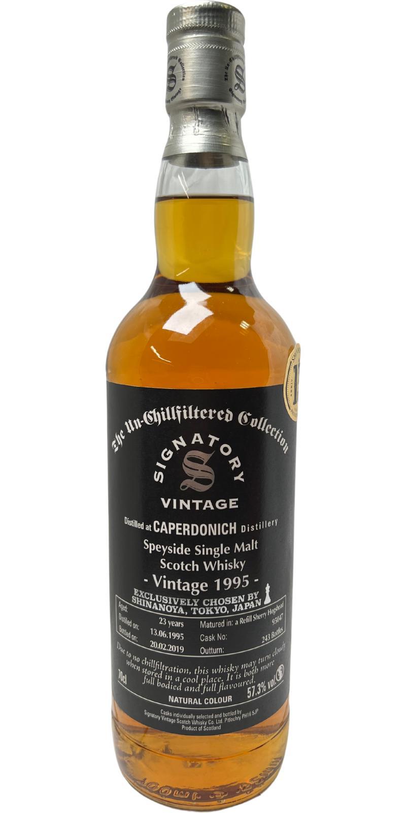 Caperdonich 1995 SV The Un-Chillfiltered Collection