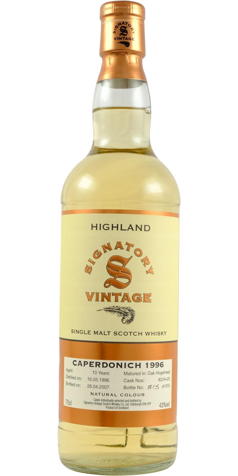 Caperdonich 1996 SV Vintage Collection