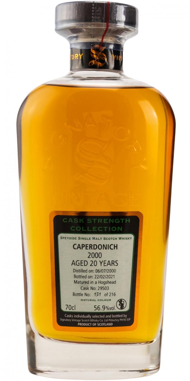 Caperdonich 2000 SV Cask Strength Collection