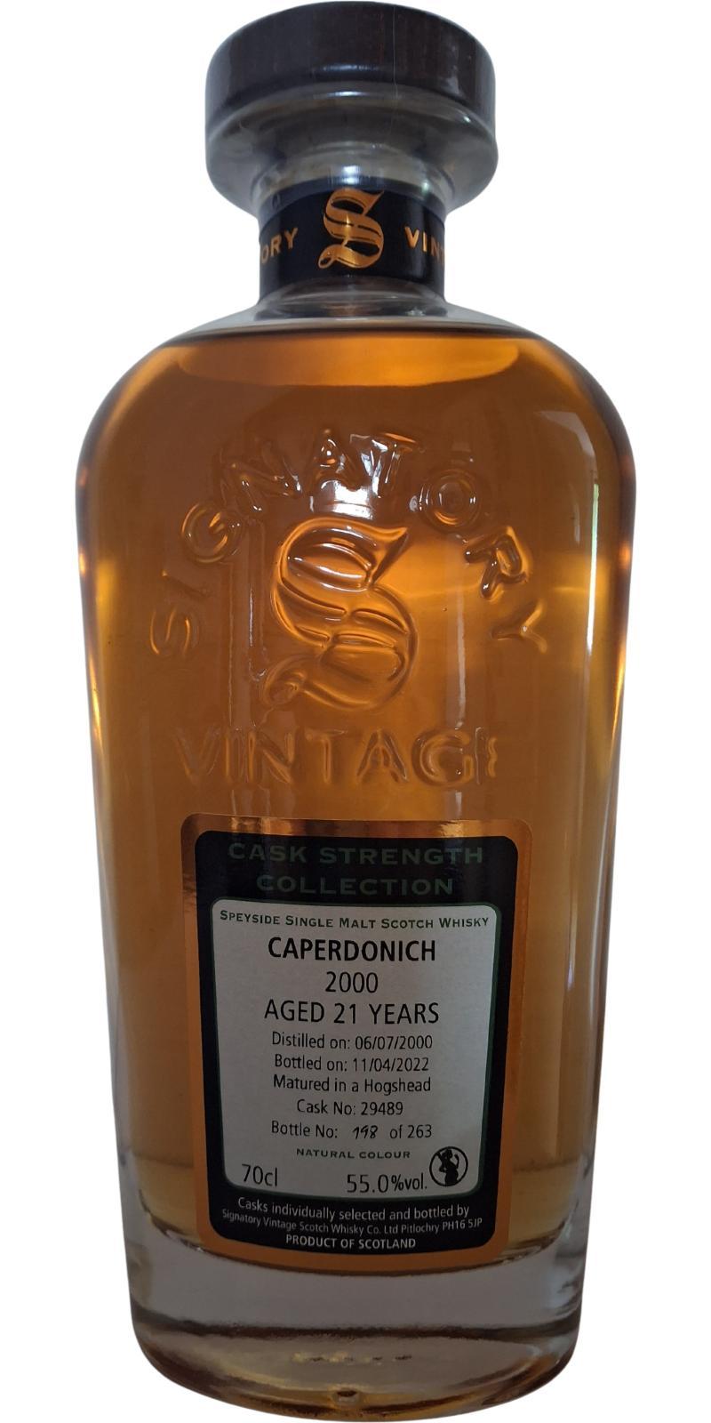 Caperdonich 2000 SV Cask Strength Collection