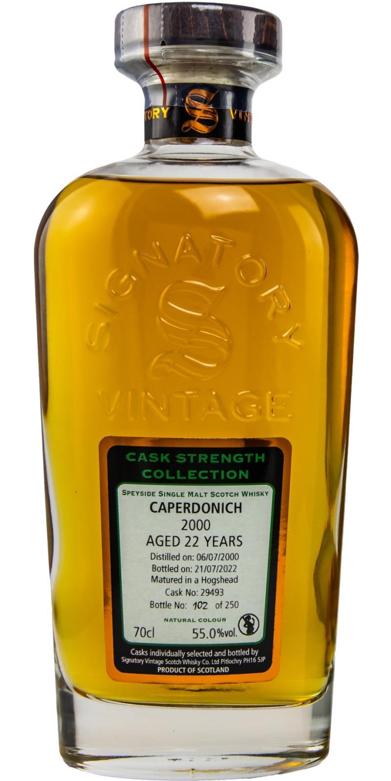 Caperdonich 2000 SV Cask Strength Collection