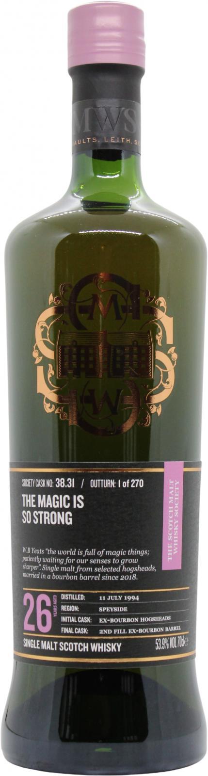 Caperdonich 1994 SMWS 38.31 The magic is so strong