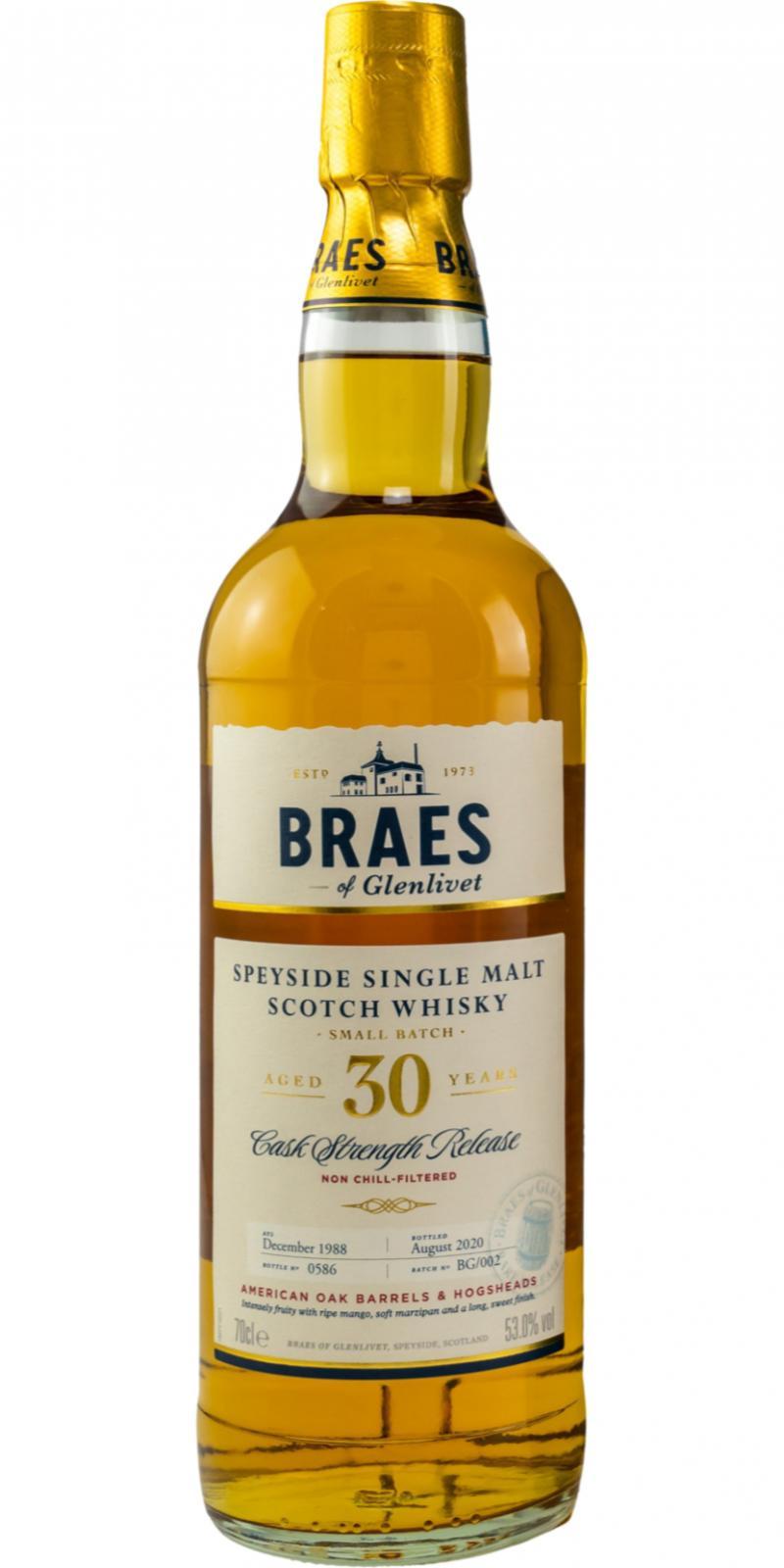 Braes of Glenlivet 1988 Cask Strength Release
