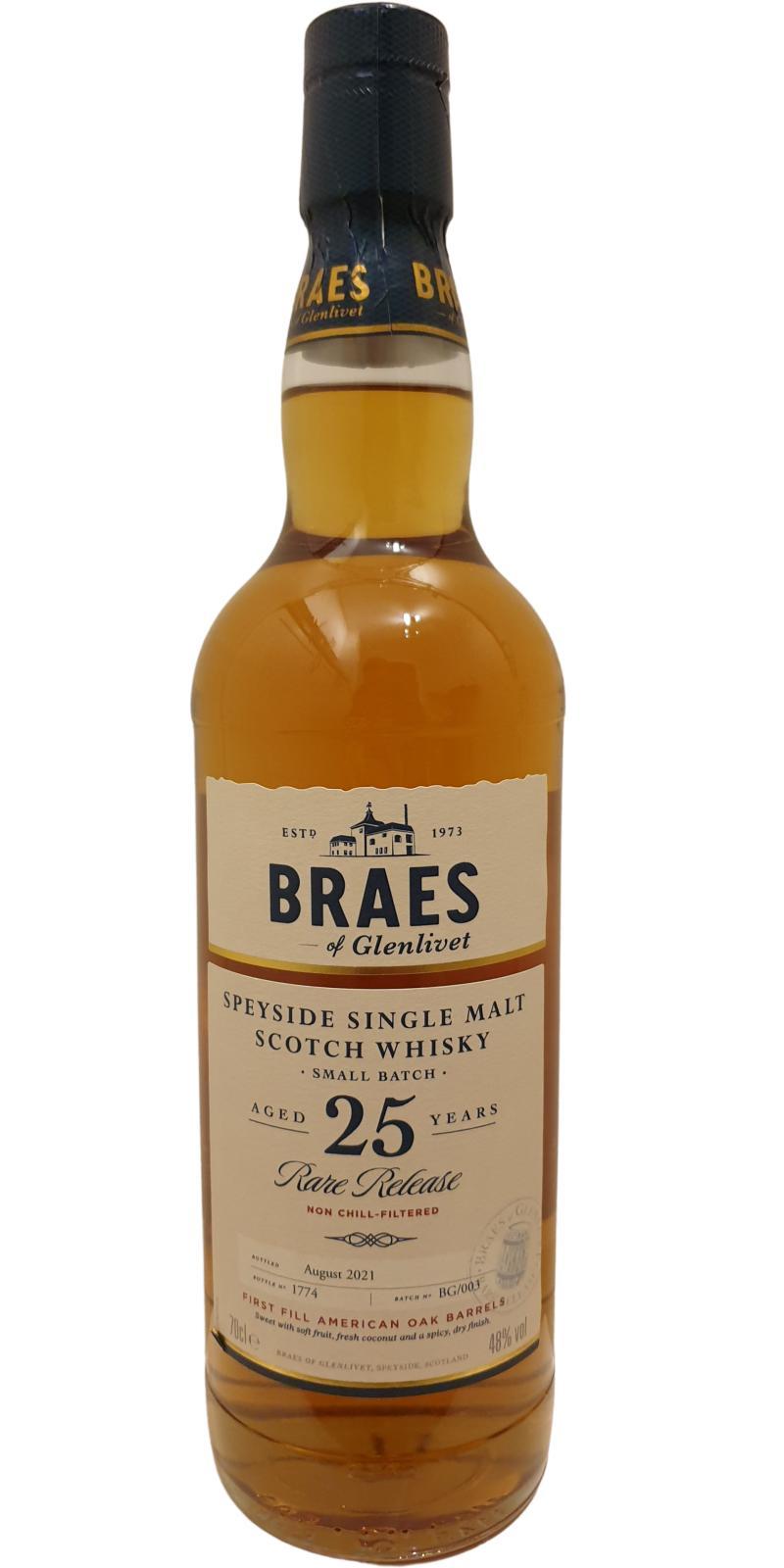 Braes of Glenlivet 25-year-old Secret Speyside Collection