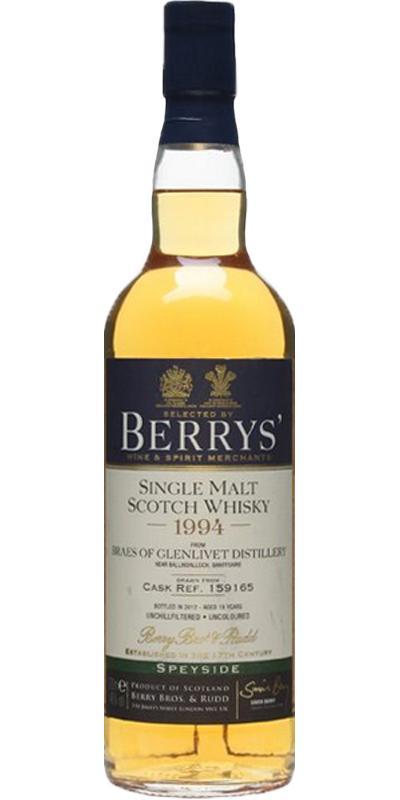 Braes of Glenlivet 1994 BR Berrys'