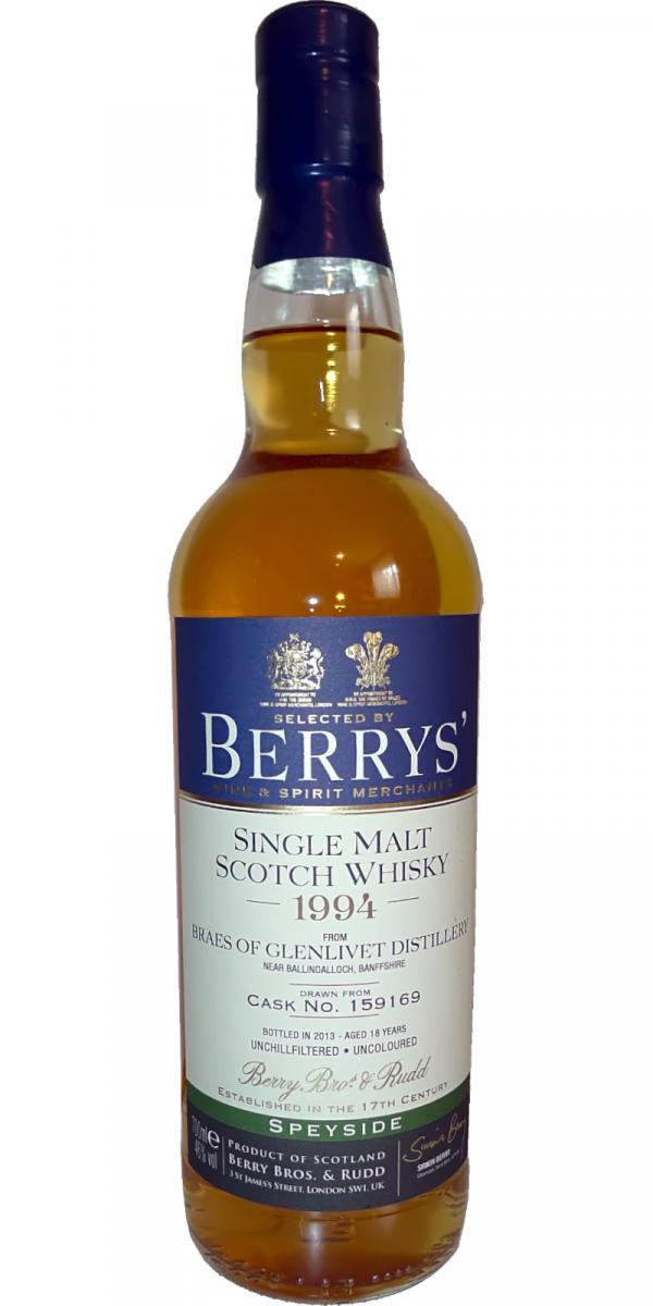 Braes of Glenlivet 1994 BR Berrys'
