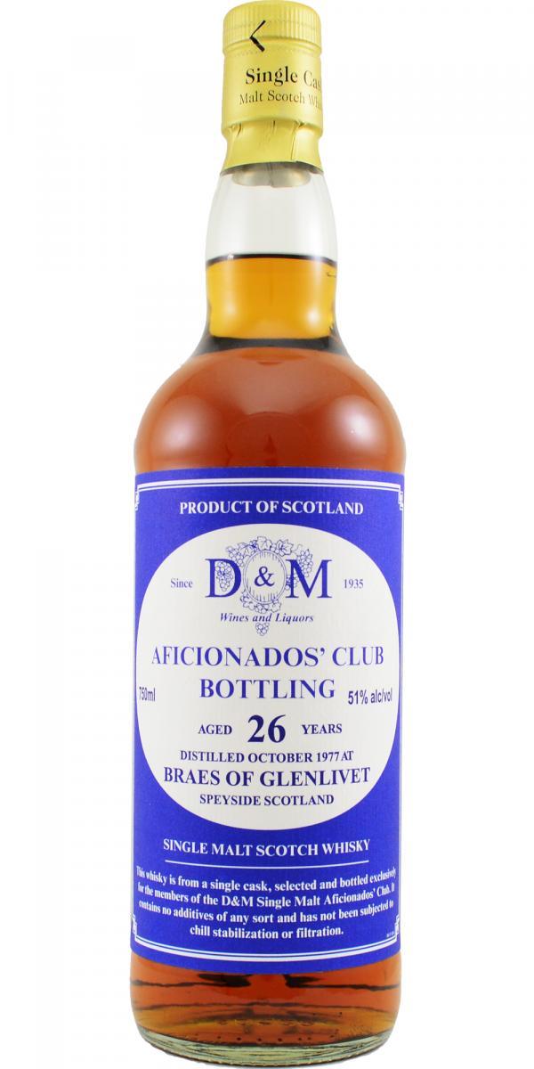 Braes of Glenlivet 1977 D&M Aficionados' Club