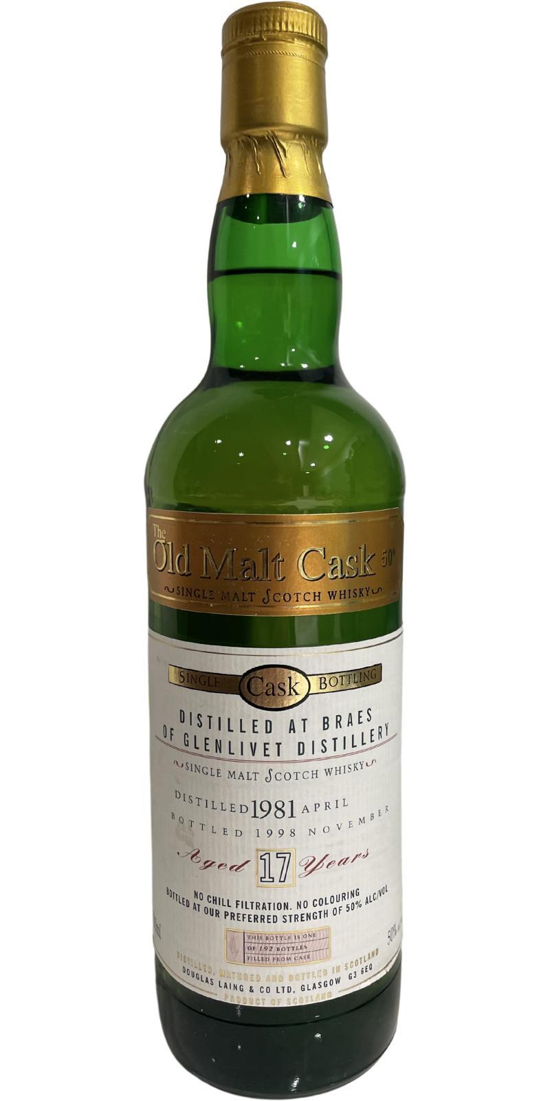 Braes of Glenlivet 1981 DL The Old Malt Cask
