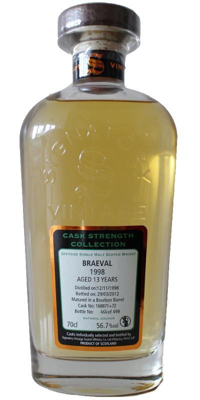 Braeval 1998 SV Cask Strength Collection