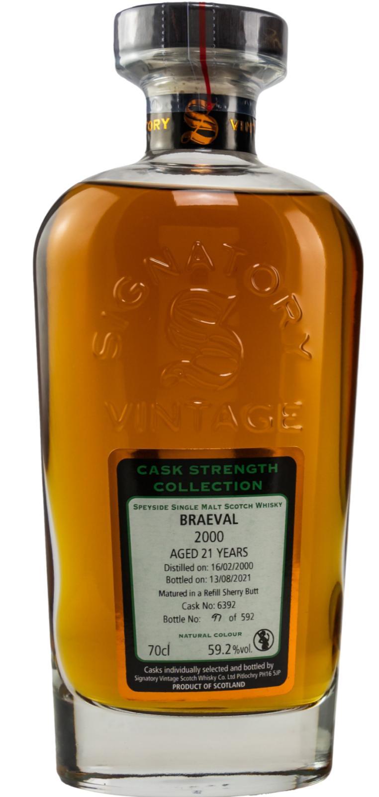 Braeval 2000 SV Cask Strength Collection