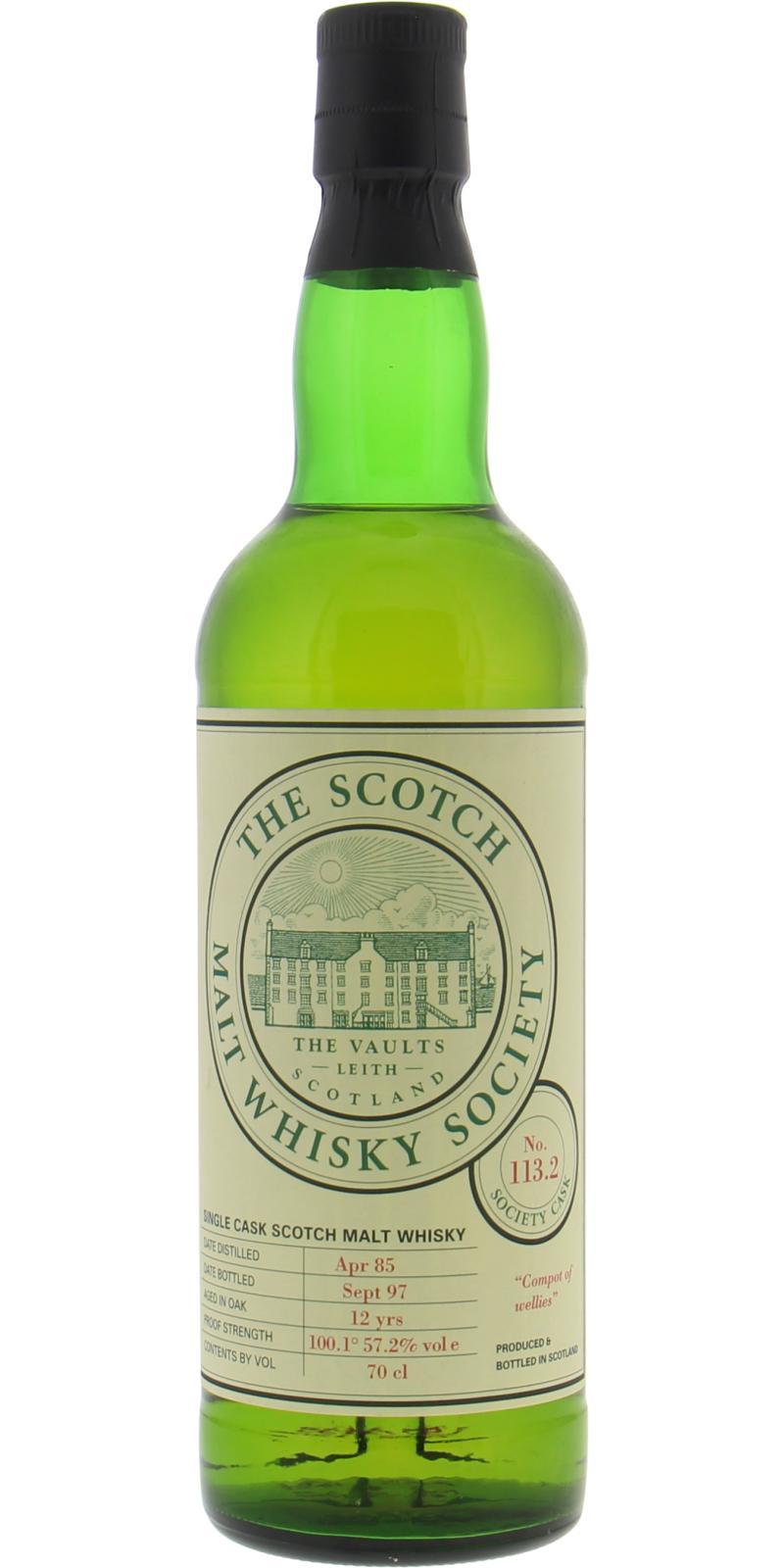 Braeval 1985 SMWS 113.2 Compot of wellies