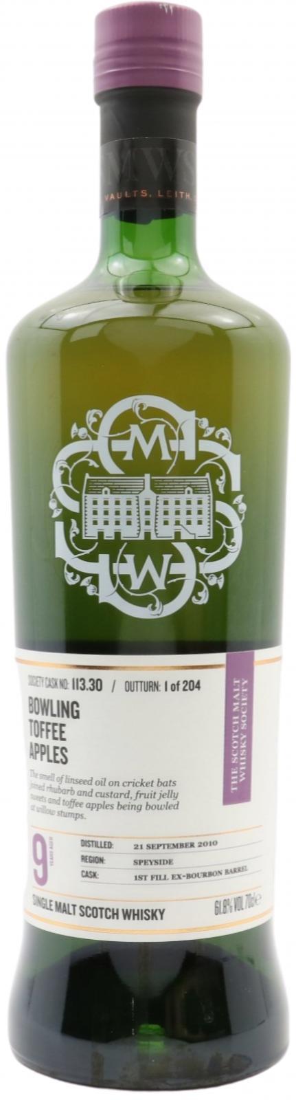 Braeval 2010 SMWS 113.30 Bowling toffee apples