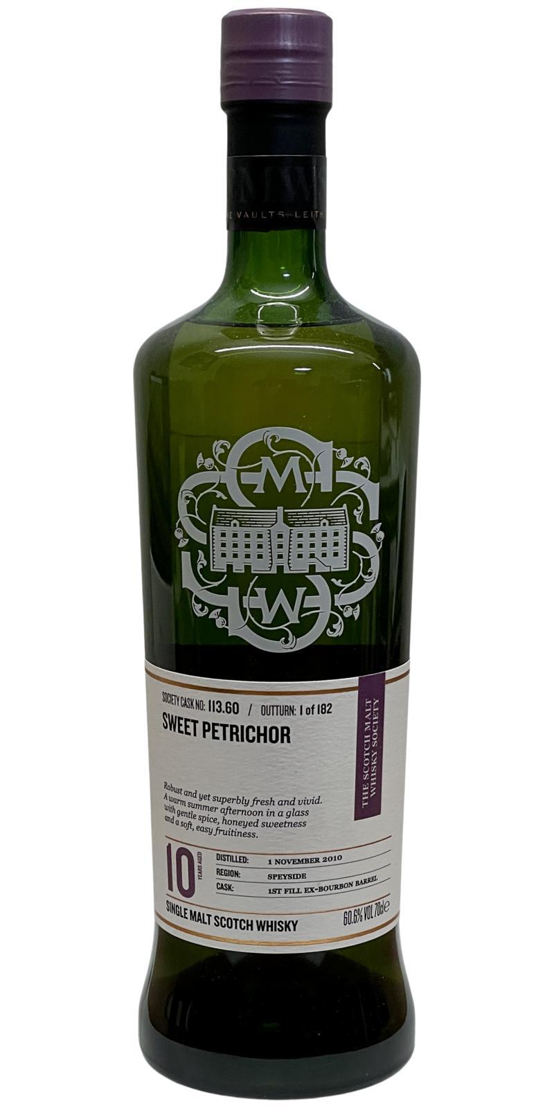 Braeval 2010 SMWS 113.60 Sweet petrichor