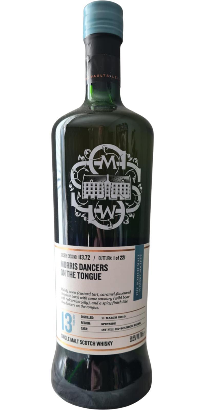 Braeval 2010 SMWS 113.72 Morris dancers on the tongue