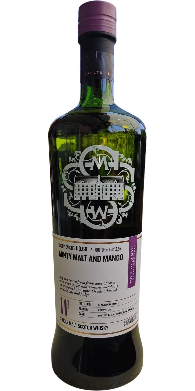 Braeval 2011 SMWS 113.68 Minty malt and mango