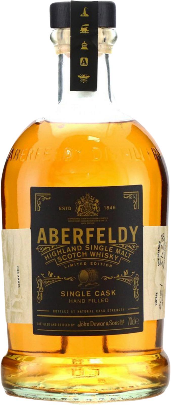Aberfeldy 2001 Single Cask - Hand Filled