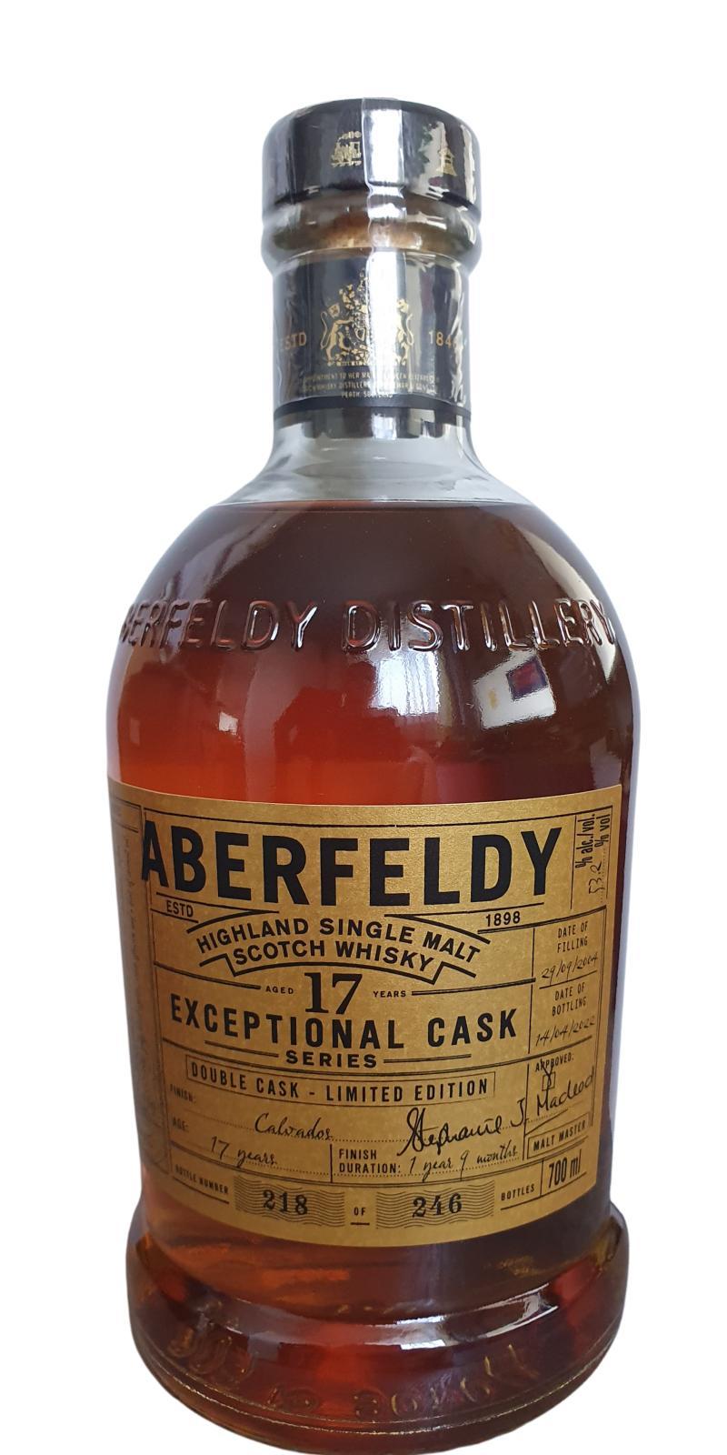 Aberfeldy 2004 Exceptional Cask Series