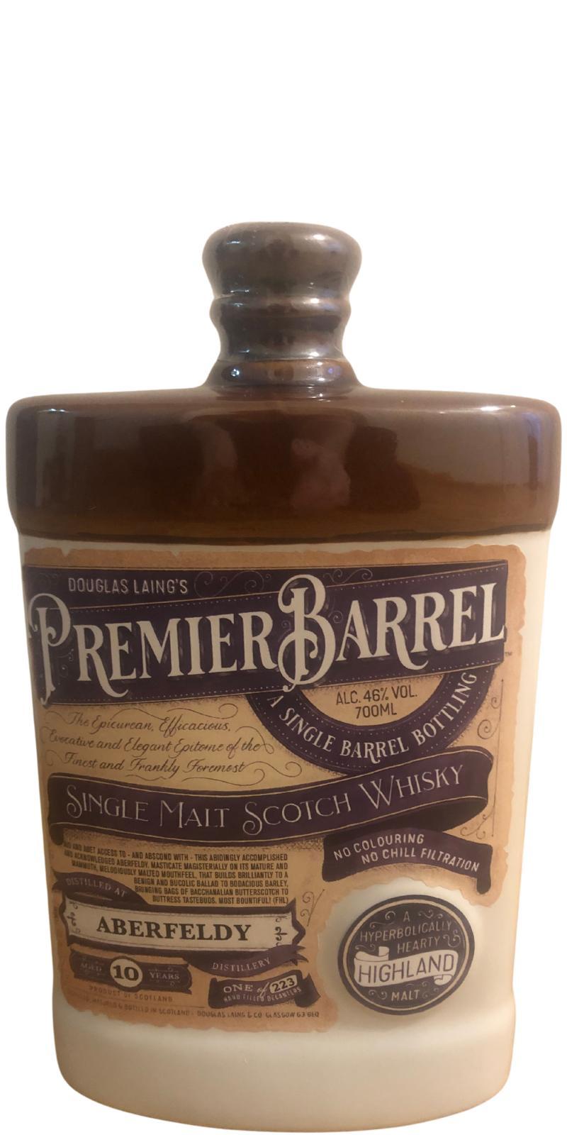 Aberfeldy 10-year-old DL Premier Barrel