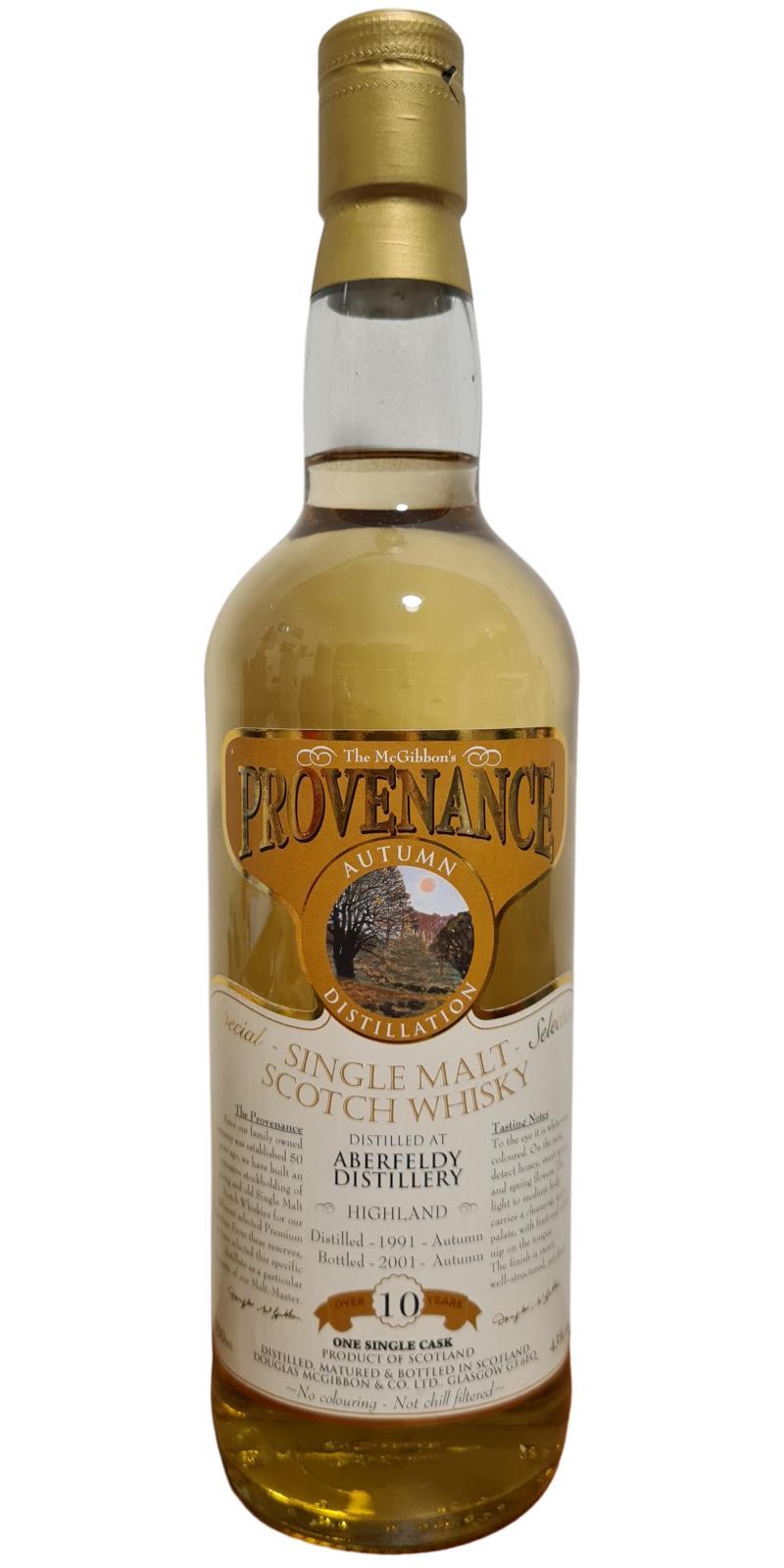 Aberfeldy 1991 McG McGibbon's Provenance