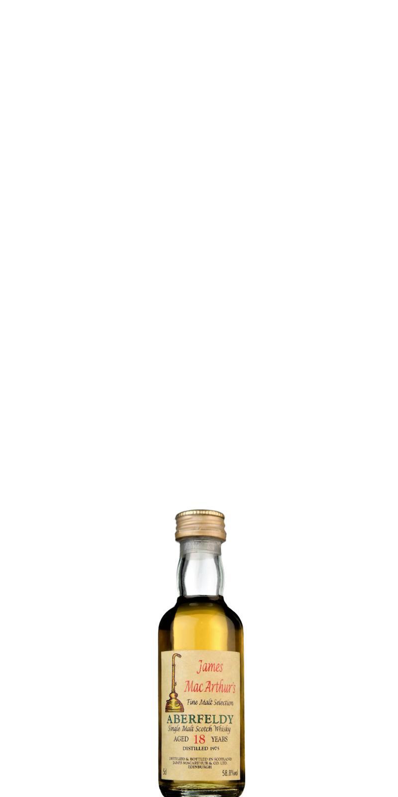 Aberfeldy 1975 JM Fine Malt Selection - Miniature