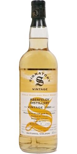 Aberfeldy 1991 SV Vintage Collection