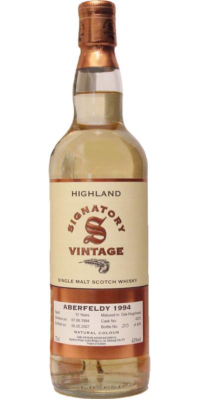 Aberfeldy 1994 SV Vintage Collection