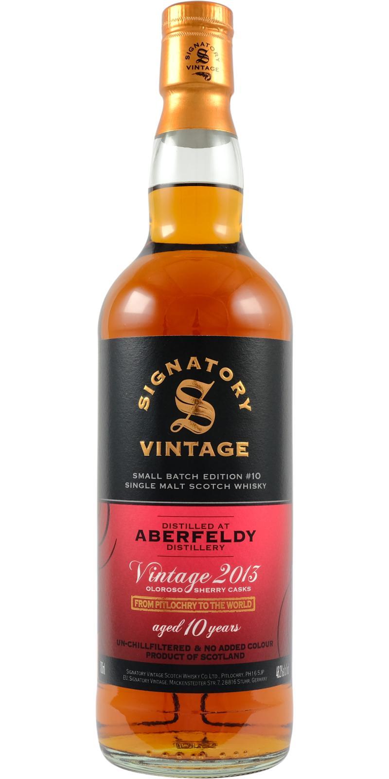 Aberfeldy 2013 SV Small Batch Edition #10