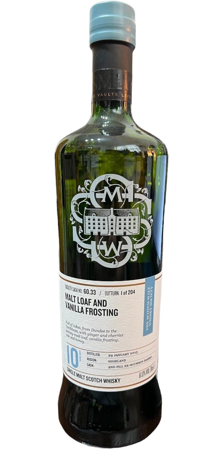 Aberfeldy 2013 SMWS 60.33 Malt loaf and vanilla frosting