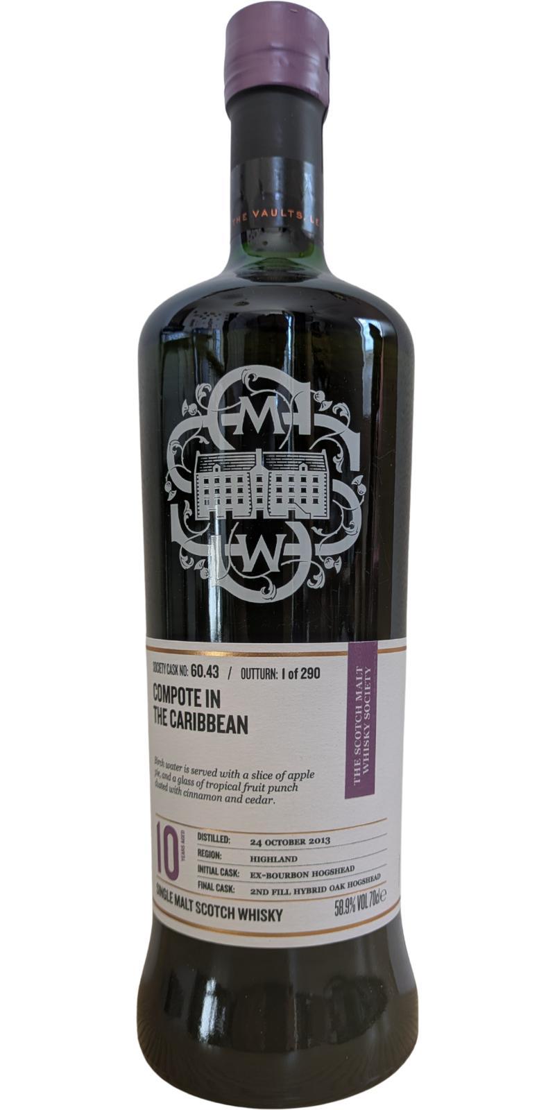 Aberfeldy 2013 SMWS 60.43 Compote in the Caribbean / Island integration