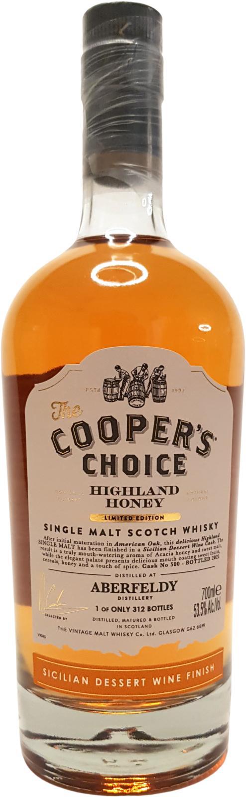 Aberfeldy Highland Honey VM The Cooper's Choice